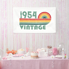 Gepersonaliseerde vintage 65e verjaardagscadeaus spandoek