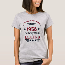 Gepersonaliseerde vintage 65e verjaardagscadeaus t-shirt