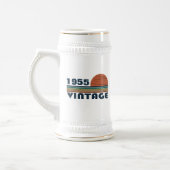 Gepersonaliseerde vintage 70ste verjaardag bierpul (Links)