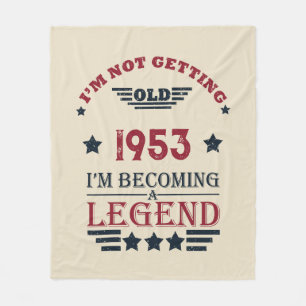 Gepersonaliseerde vintage 70ste verjaardag fleece deken