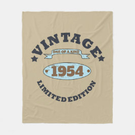 Gepersonaliseerde vintage 70ste verjaardag fleece deken