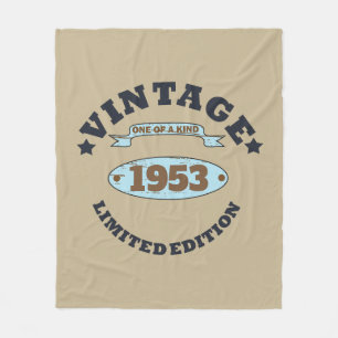 Gepersonaliseerde vintage 70ste verjaardag fleece deken