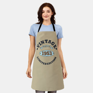 Gepersonaliseerde vintage 70ste verjaardag schort