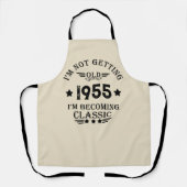 Gepersonaliseerde vintage 70ste verjaardag schort (Voorkant)