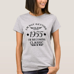 Gepersonaliseerde vintage 70ste verjaardag t-shirt