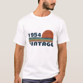 Gepersonaliseerde vintage 70ste verjaardag t-shirt (Voorkant)