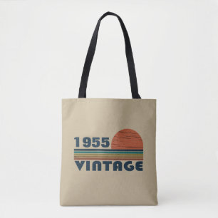 Gepersonaliseerde vintage 70ste verjaardag tote bag