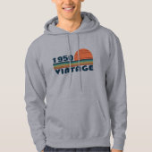 Gepersonaliseerde vintage 75e verjaardag hoodie (Voorkant)