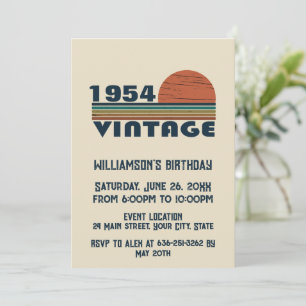 Gepersonaliseerde vintage 75e verjaardag kaart