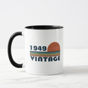 Gepersonaliseerde vintage 75e verjaardag mok