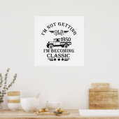 Gepersonaliseerde vintage 75e verjaardag poster (Keuken)