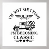 Gepersonaliseerde vintage 75e verjaardag poster (Voorkant)