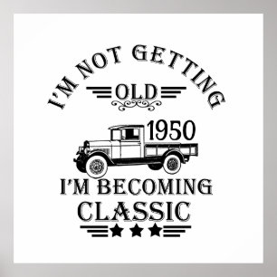 Gepersonaliseerde vintage 75e verjaardag poster