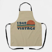 Gepersonaliseerde vintage 75e verjaardag schort (Voorkant)