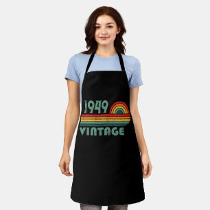 Gepersonaliseerde vintage 75e verjaardag schort