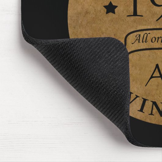 Gepersonaliseerde vintage 75ste verjaardag muismat (Hoek)