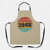 Gepersonaliseerde vintage 75ste verjaardag schort (Voorkant)