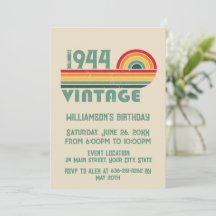 Gepersonaliseerde vintage 80ste verjaardagsfeest