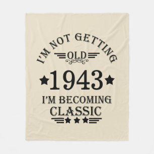 Gepersonaliseerde vintage 90ste verjaardagsfeestje fleece deken