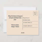 Gepersonaliseerde Vintage Een kerstboom Feestdagenkaart (Achterkant)