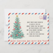 Gepersonaliseerde Vintage Een kerstboom Feestdagenkaart (Voorkant)