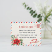 Gepersonaliseerde Vintage Een kerstwens Feestdagenkaart (Staand voorkant)