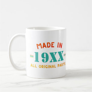 Gepersonaliseerde Vintage gemaakt in Birthday Koffiemok