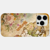 Gepersonaliseerde Vintage Kaart Case-Mate iPhone Case (Achterkant (horizontaal))