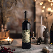 Gepersonaliseerde Vintage Kerst Wijn Label Etiket