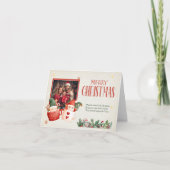 Gepersonaliseerde Vintage-kerstkaart Feestdagen Kaart (Voorkant)