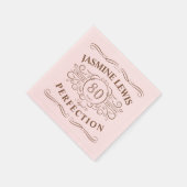 Gepersonaliseerde Vintage ouder aan perfecte verja Servet (Hoek)