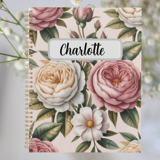 Gepersonaliseerde vintage rozen Productiviteitsdo Planner