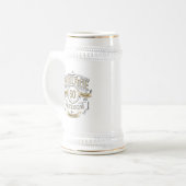 Gepersonaliseerde Vintage verouderd tot perfecte g Bierpul (Voorkant links)