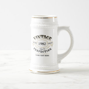 Gepersonaliseerde Vintage verouderd tot perfecte g Bierpul