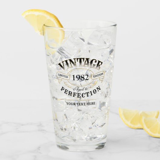 Gepersonaliseerde Vintage verouderd tot perfecte g Glas (Voorkant ijs)