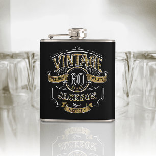 Gepersonaliseerde Vintage verouderd tot perfecte g Heupfles