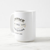Gepersonaliseerde Vintage verouderd tot perfecte g Koffiemok (Voorkant links)