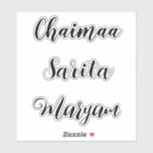 Gepersonaliseerde Vinyl Decal Labels, Aangepaste N Sticker (Vel)