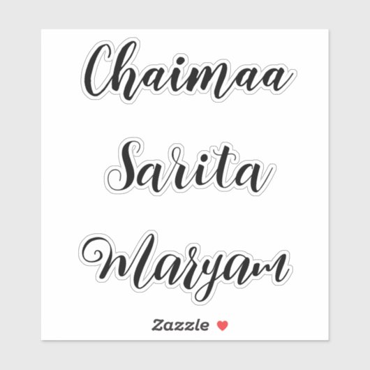 Gepersonaliseerde Vinyl Decal Labels, Aangepaste N Sticker (Vel)