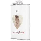Gepersonaliseerde Vinyl Wrapped Flask voor Vaderda Heupfles (Links)