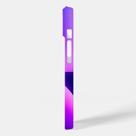 Gepersonaliseerde violette radiale textuur iphone  Case-Mate iPhone case (Achterkant / Links)