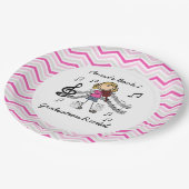 Gepersonaliseerde Vioolspeler Papieren Borden Bordje (Gekanteld)