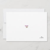 GEPERSONALISEERDE VIP FOTO UITNODIGING VOOR MEISJE (Achterkant)