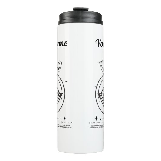Gepersonaliseerde Virgo Thermal Tumbler Thermosbeker (Voorkant)