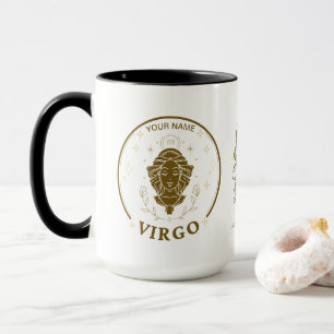 Gepersonaliseerde Virgo Zodiac 15 oz Koffie Mok