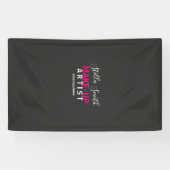 Gepersonaliseerde visagist standaard spandoek (Horizontaal)