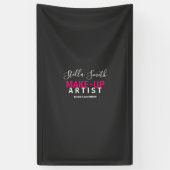 Gepersonaliseerde visagist standaard spandoek (Verticaal)