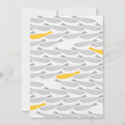 Gepersonaliseerde visbriefkaarten bedankkaart (Achterkant)