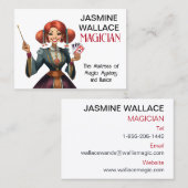 Gepersonaliseerde Visitekaartje van de goochelaar (Voorkant / Achterkant)