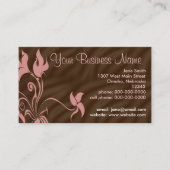 Gepersonaliseerde Visitekaartjes, Feminine Pink /  Visitekaartje (Voorkant)